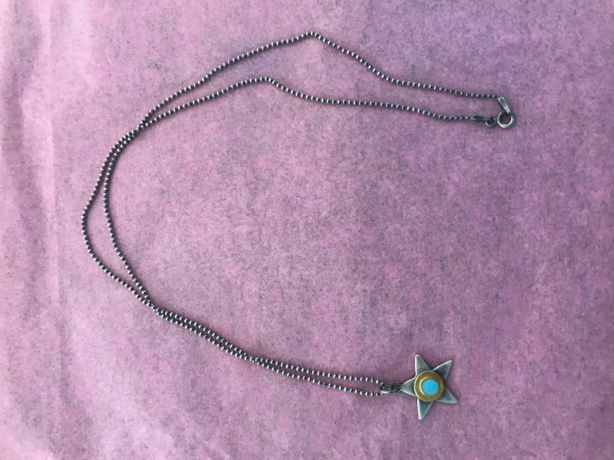 Tiny Pendent Turquoise Star